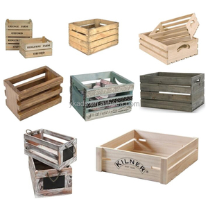 Wood Gift Box colorful painted wooden storage crate