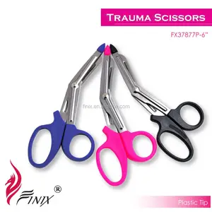 กรรไกรผ้าพันแผลอเนกประสงค์เคลือบฟลูออไรด์สีดำไม่ติดวัสดุสำหรับใช้ในงานพยาบาลกรรไกรสำหรับบาดเจ็บ - Product Image 5