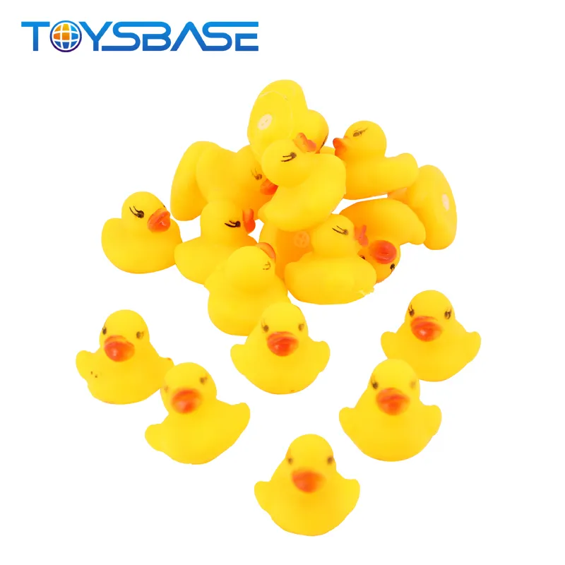 Sarı ördek 2019 yeni ürün banyo oyuncak 20 adet güzel sarı lastik ördek, çok küçük oyuncaklar için bebek