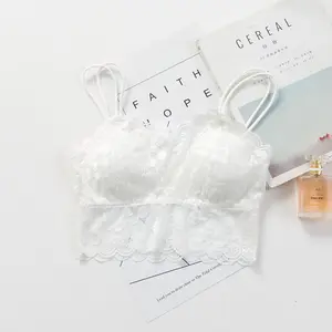 Sexy Della Maglia Petto Imbottito Tank Top Donne Che Indossano Per Il Fitness Biancheria Intima di <span class=keywords><strong>Pizzo</strong></span> Bralette Top Crop - Product Image 5