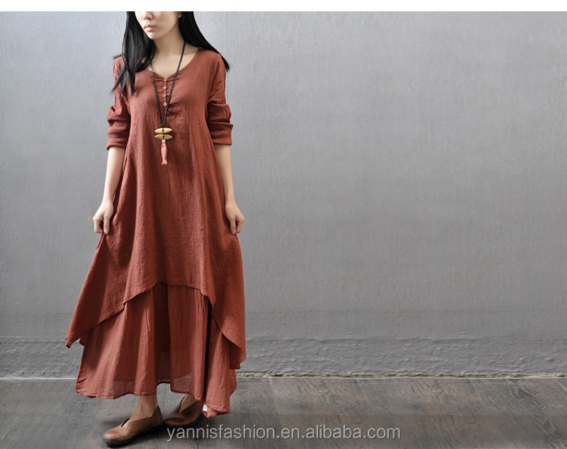 loose boho maxi dress Summer Loose Fit Maxi Dress with Pockets White / S