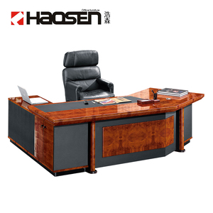 Classic Wooden Government <strong>Office</strong> <strong>Table</strong> With <strong>Small</strong> Cabinet Escritorio Retro Director Executive Ceo Desk <strong>Table</strong> - Product Image 1