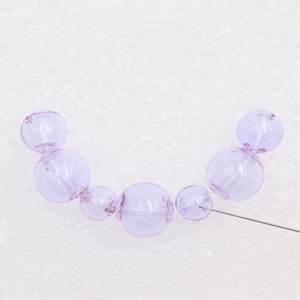 Perles rondes de <span class=keywords><strong>verre</strong></span> 4mm, 8mm/10mm/12mm/14mm/16mm, bijoux ajourés <span class=keywords><strong>en</strong></span> <span class=keywords><strong>verre</strong></span> soufflé, pour Bracelet, arôme, huile essentielle - Product Image 4