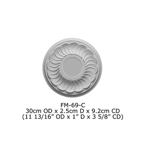 <span class=keywords><strong>Plaque</strong></span> de <span class=keywords><strong>plafond</strong></span> / base de luminaire en plâtre de Paris à motifs floraux en polyuréthane PU haute densité et texture magnifique - Product Image 4