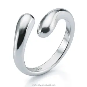925 argento ritorto resizeable anello a forma di regalo ideale