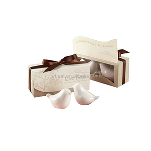 Cadeau de mariage en céramique, oiseaux d'amour pour sel et poivre, vente exceptionnelle, - Product Image 1