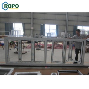 NZS4211 Vinyl Kính Ngang Nhà Bếp Bi Folding <span class=keywords><strong>Window</strong></span>,<span class=keywords><strong>Accordion</strong></span> Bi Folding Windows - Product Image 3