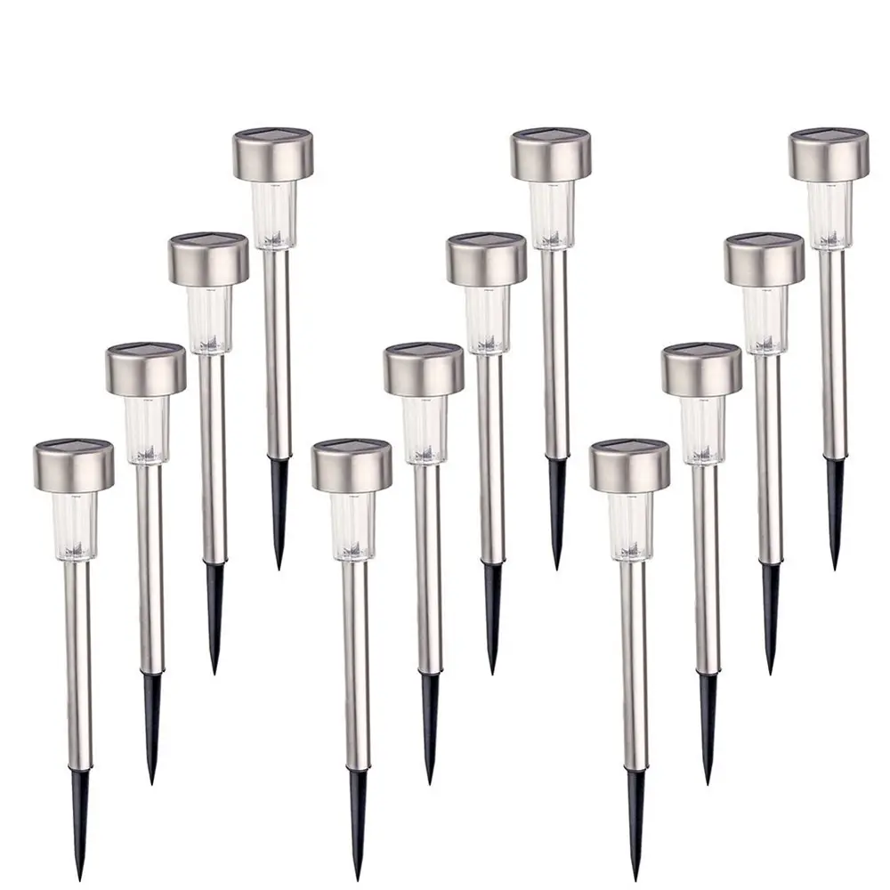 Luce solare del Giardino Impermeabile Illuminazione di Paesaggio 12 Set Prato Lampada Solare Prato Luce