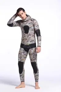 The Wetsuit Sbart 5mm Wet Suit 2pcs Sets Camouflage Diving Suit Mens Neoprene Diving Spearfishing Wetsuit With Hood