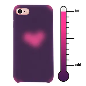 2019 Nieuwste Temperatuur Warmtegevoelige Kleur Veranderende Telefoon Case Voor Iphone 7