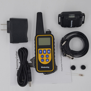 <span class=keywords><strong>WODONDOG</strong></span>-Collar de entrenamiento para perros con control remoto, resistente al agua, recargable, IP7, 800m, con collar de cuero - Product Image 4