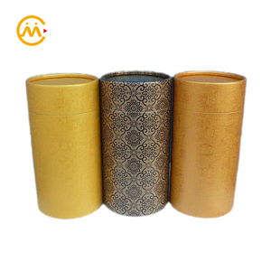 Premier chino tradicional <span class=keywords><strong>de</strong></span> cartón kraft vela redonda <span class=keywords><strong>de</strong></span> caja con oro estampado en caliente - Product Image 1