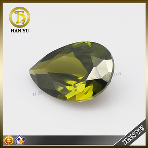 Forma de pera CZ gemas de <span class=keywords><strong>peridoto</strong></span> sintetico al por mayor - Product Image 1