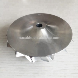 <span class=keywords><strong>S200</strong></span> 51.80/74.10mm 7 + 7 lames Turbo fraisage/aluminium 2618/roue de compresseur de billette pour 2008-2010 Powerstroke Composé Turbo - Product Image 6