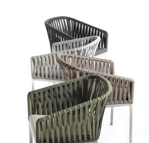 Silla de Jardín Moderna de Mimbre para Comedor, Sala de Estar, Hotel, Parque, Patio, Apartamento, <span class=keywords><strong>Muebles</strong></span> de Jardín para Exteriores - Product Image 5