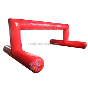 L'impression démontable rouge lambrisse le logo fait sur commande de voûte gonflable matérielle de ligne d'arrivée de PVC <span class=keywords><strong>pour</strong></span> le <span class=keywords><strong>portique</strong></span> d'entrée d'événements de courses en cours d'exécution <span class=keywords><strong>pour</strong></span> - Product Image 5