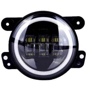 4 pulgadas faro <span class=keywords><strong>halo</strong></span> luces de niebla DRL luz de la motocicleta para la motocicleta cromo bicicleta luces de niebla - Product Image 2