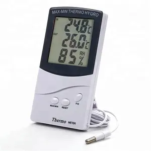 Hydro ponik Temperatur Feuchtigkeit messer Messgerät LCD min max digitales Thermometer Hygrometer Klima züchter Pflanzen