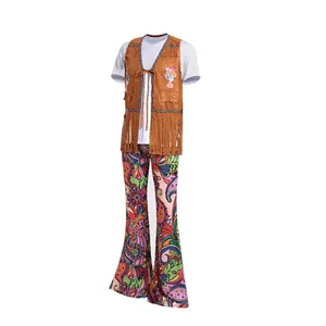 Adulte 60 s 70 s Hippie Costume Fantaisie Parti Robe Costumes