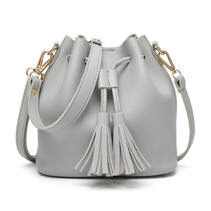 Wholesale Leather <strong>Black</strong> Top Fashion Trendy Brand <strong>Mini</strong> Lady Drawstring Bucket <strong>Bag</strong> - Product Image 2