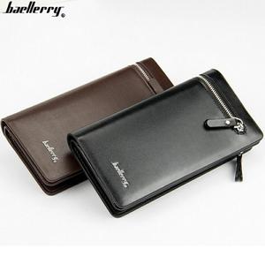 Commercio all'ingrosso della fabbrica di baellerry business casual <span class=keywords><strong>uomo</strong></span> portafogli lungo tratto della chiusura lampo sacchetto di <span class=keywords><strong>mano</strong></span> maschile multi-funzionale borse afferrare - Product Image 1