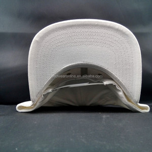 Free sample white fabric 6 panel <span class=keywords><strong>Yupoong</strong></span> Snapback caps with embroidery - Product Image 5