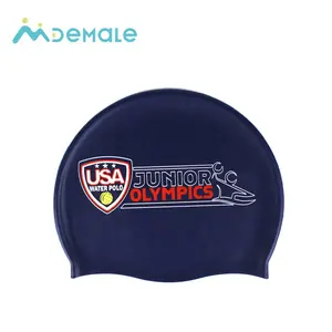 Topi Renang Logo Silikon Kualitas Terbaik Kustom untuk Dewasa dan Anak-anak Tidak Ada Minimum