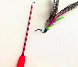 Cat Teaser bacchette canna da pesca telescopica a tre sezioni bacchetta gattino divertente Catcher Teaser Stick Rod bastone interattivo Teaser giocattoli - Product Image 2