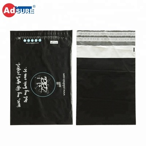 Enveloppes en poly recyclées biodégradables sacs d'expédition en plastique noir mat personnalisés respectueux de l'environnement 100% enveloppes en poly compostables en PLA - Product Image 3