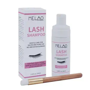 MELAO 50ML Oil Free Lash Foam Cleanser Eyelash Extension Shampoo Eyelash Shampoo Foam Eyelash Shampoo