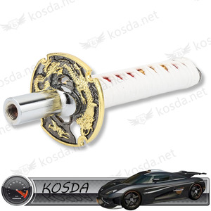 Universel Blanc Frais Katana Pommeaux Samurai Épée De Voiture Pommeau - Product Image 2