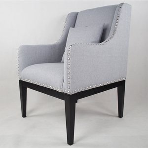 Normal espacios acento habitación suave <span class=keywords><strong>gris</strong></span> sillón sillas de <span class=keywords><strong>roble</strong></span> - Product Image 2