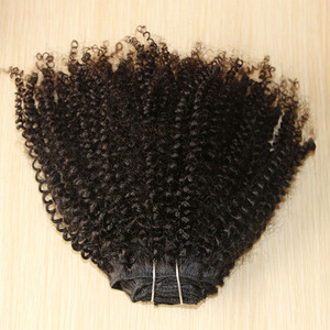 Bonne rétroaction en gros non transformés brésiliens crépus bouclés vierges remy tissage de <span class=keywords><strong>cheveux</strong></span> humains/trame/extension/mèche - Product Image 2