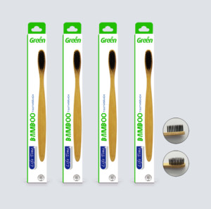Bambú cepillo de dientes personalizado ecológico biodegradable - Product Image 1