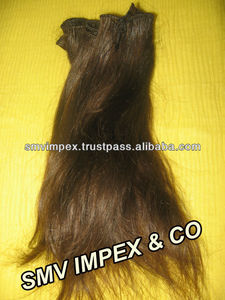 100% Cabellos crudos indios sin procesar. Misma textura Mismo color Misma suavidad y suavidad Tejido de cabello virgen - Product Image 5