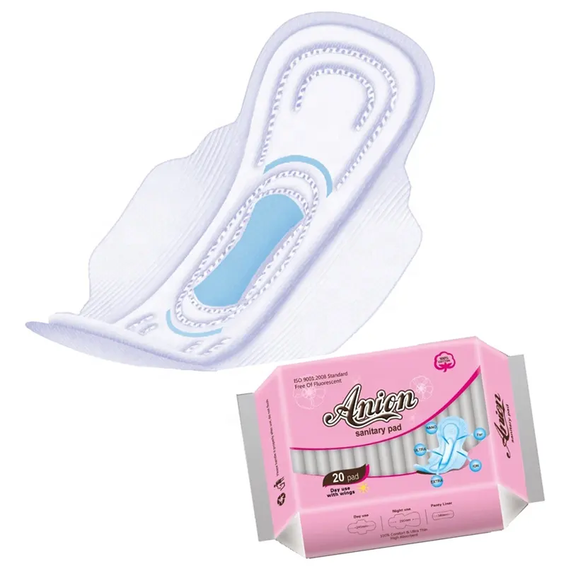 china supplier woman sanitary napkins with super absorb pure cotton surface new packing female sanitary pad samples free