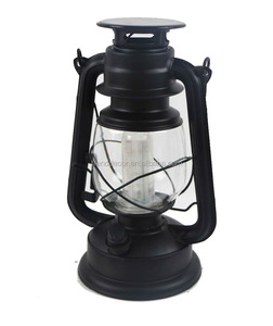 Cheap Antique Style Party Festival Camp Matt <strong>Black</strong> Decorative Hurricane Led Lamp <strong>Lantern</strong> - Product Image 1
