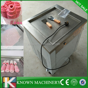 304 fuente de la Fábrica de acero Inoxidable comercial singe tailandia estilo pan fry helado máquina 110 v/220 v - Product Image 4
