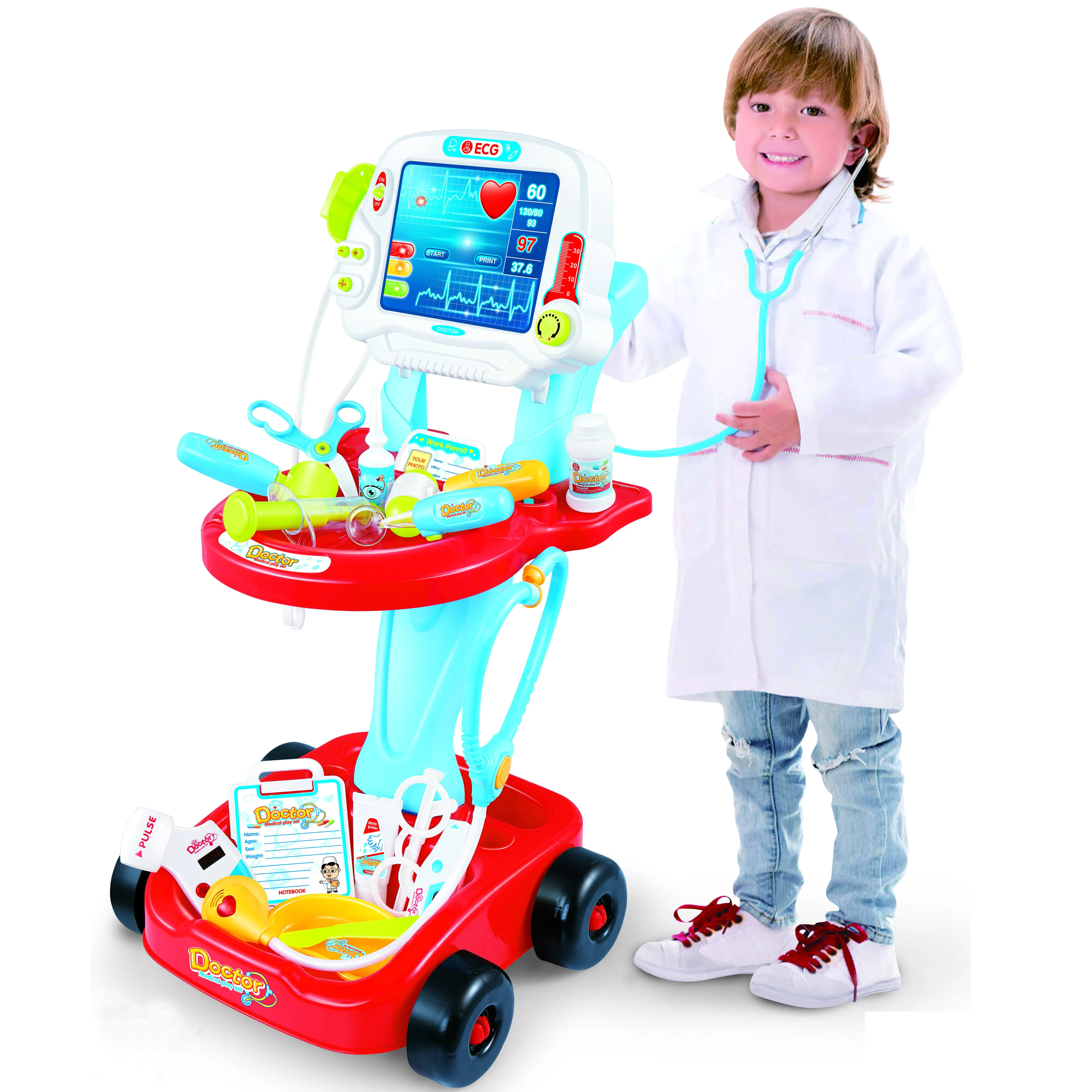 Rollenspel Kinderen Speelgoed Arts Trolley Play Set Pretend Play Arts Speelgoed Voor Kids