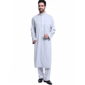 Vestido musulmán de manga larga para hombre, ropa de diseño de colección, abaya islámica, dubai, A383, novedad