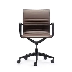 Executive staff Office PU Executive Plastic low back Ribbed Chair