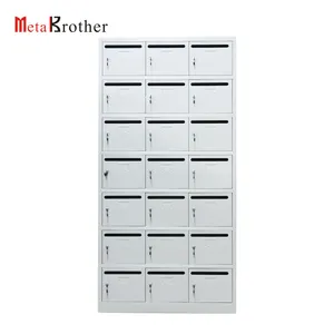 Thép Ngoài Trời American Letter Mail Box Thành Phố Dân Cư Căn Hộ Khóa Cluster Post Box Kim Loại Lớn Tủ Hộp Thư Bán Buôn