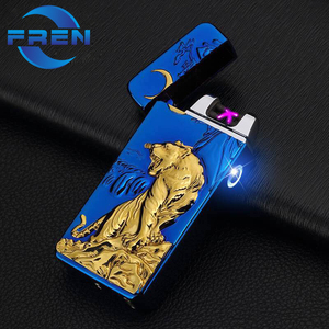 2024 FREN Cigar <strong>Lighter</strong> <strong>Smoking</strong> <strong>Accessories</strong>, Electronic Windproof Dual Beam X Arc <strong>Lighter</strong> Rechargeable Usb <strong>Lighter</strong> - Product Image 4