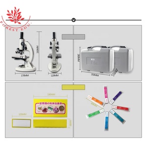 Diapositivas preparadas Caja de regalo Cabeza vertical Microscopio introductorio para estudiantes - Product Image 3