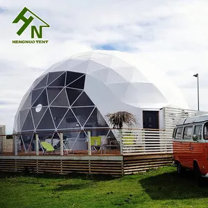 2022 Outdoor New Design Prefab Geodesic Dome Tent Camping Yurt For Sale