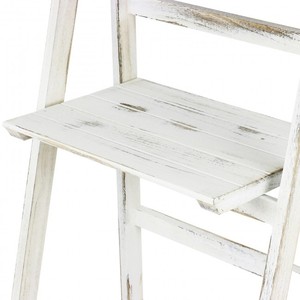 Estante <span class=keywords><strong>de</strong></span> Exhibición <span class=keywords><strong>de</strong></span> <span class=keywords><strong>Madera</strong></span> Blanca al por Mayor, Soporte Plegable para Plantas y Flores - Product Image 3