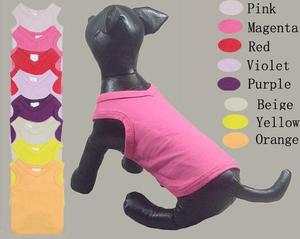Low Price High Quality Stocked Wholesale Cotton Cheap Blank Sleeveless v Neck <strong>t</strong> <strong>Shirts</strong> <strong>for</strong> Pet <strong>Dog</strong> - Product Image 2