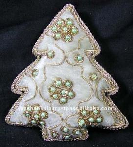 Adorno de tela de lujo para árbol de Navidad - Product Image 1