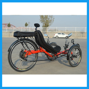 Rural road Touring electric recumbent bicycle cycling with 3 wheels adult - Product Image 6