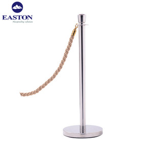 Hotel di lusso In Acciaio Inox Stanchion Cintura Retrattile/ottone Stanchions Barriera Post/Corda di velluto Set - Product Image 5